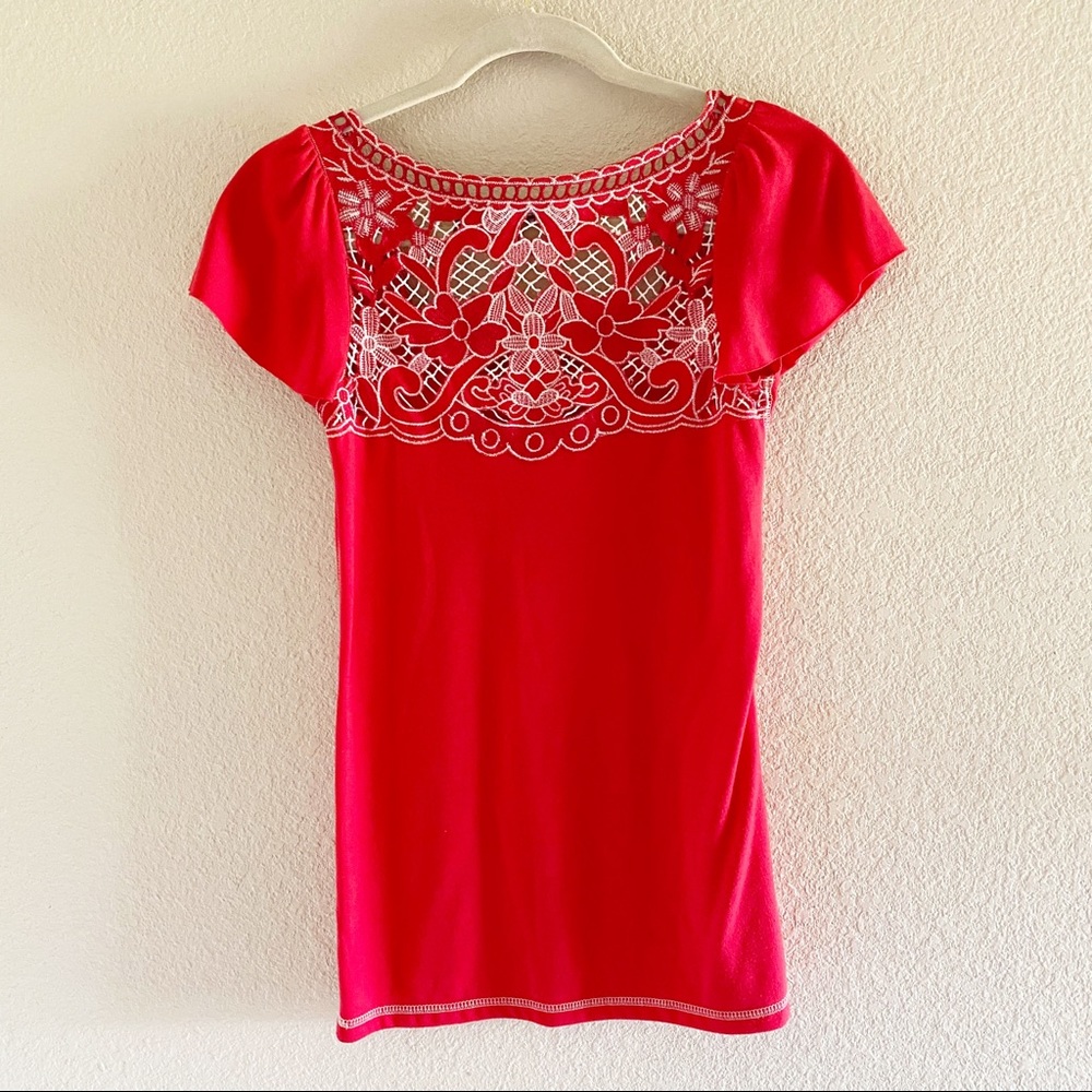 De.Coded Floral Detailed Shirt  Blouse Top Size S